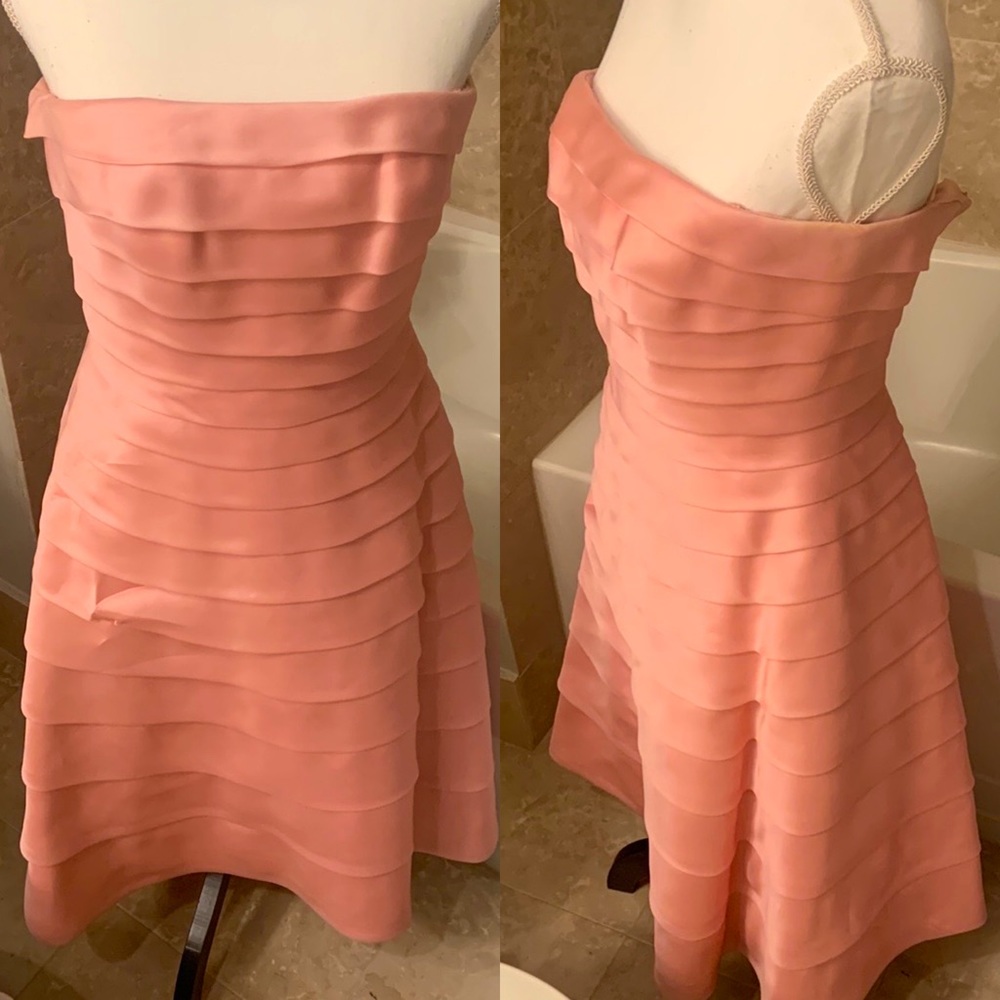 *WORN ONCE* Carmen Marc Valvo 100% Silk Dress
